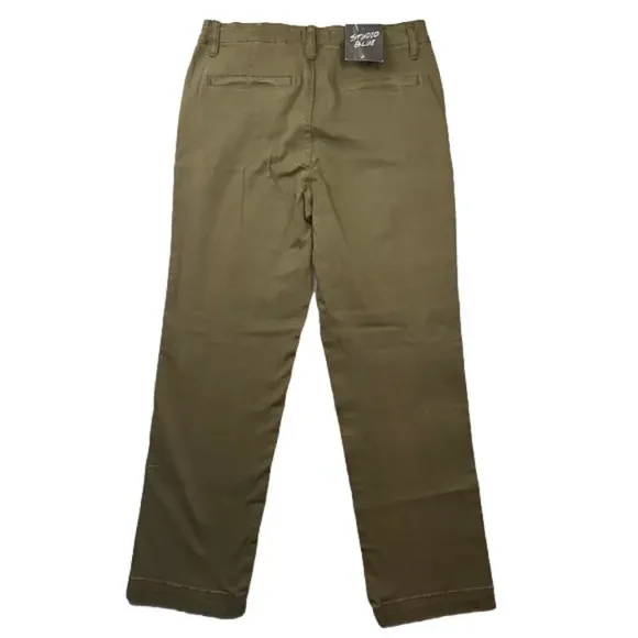 STUDIO BLUE Women's size 29 Military Olive mid-rise skinny pants NWT
